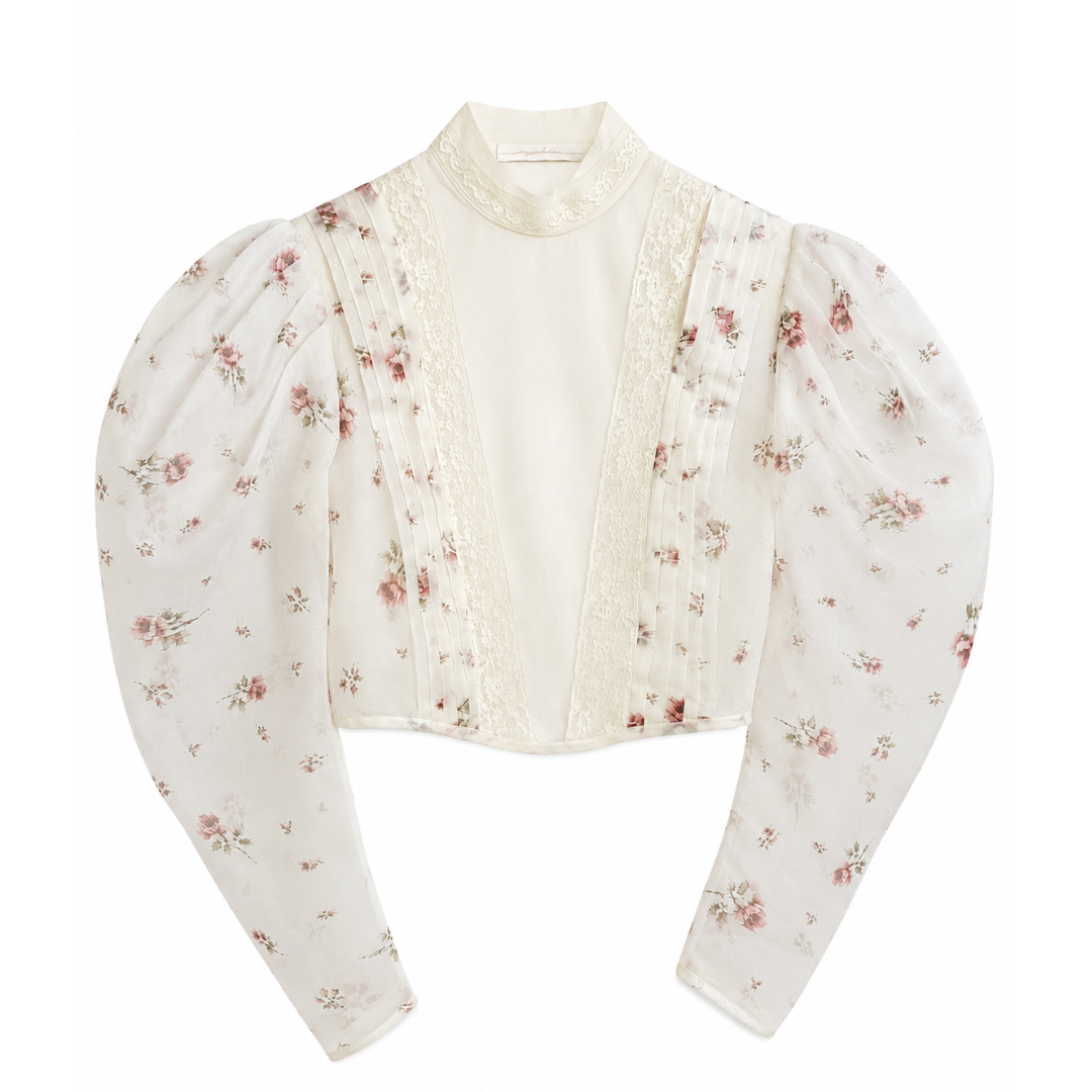 【imyourAnkin】
52# Primrose セットアップ（トップス） ＜Rosette Print Blouse＞